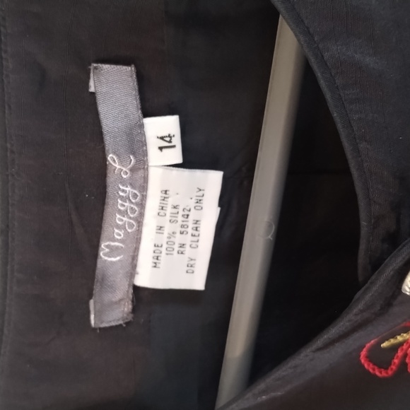 Silk Blazer Embroidered Jacket - Picture 2 of 4